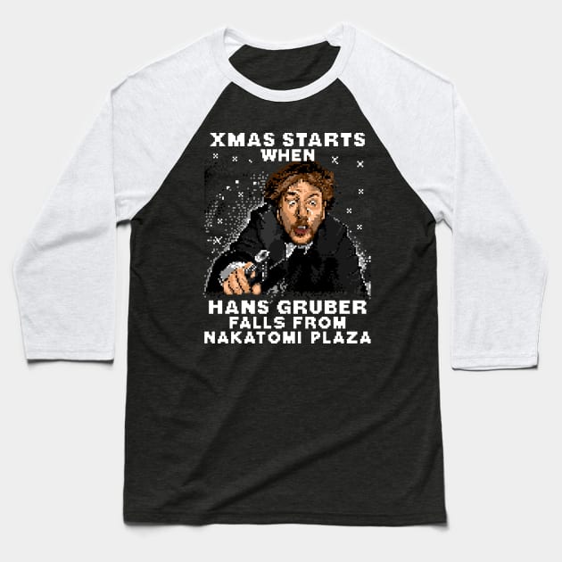 A Gruber Xmas Baseball T-Shirt by CoDDesigns